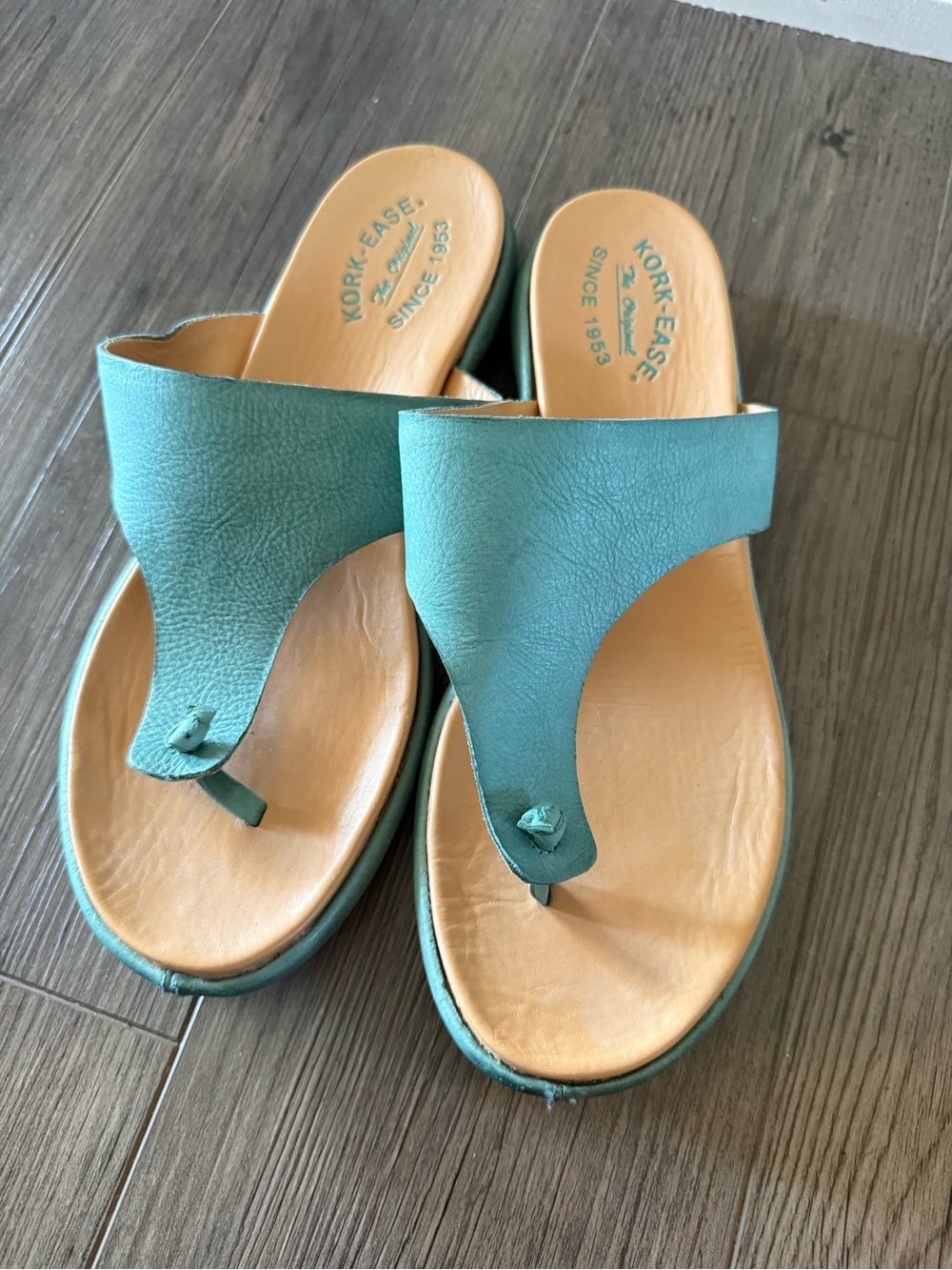 Korkease Leather Flip Flops Size 10
